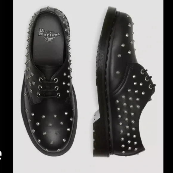 Dr martens doc 1461 stud wanama leather Oxford shoes oxfords studded 8 9 - Picture 5 of 8